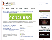 Tablet Screenshot of flautistico.com